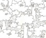 Coloriage nature et animaux