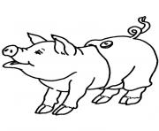 Coloriage cochon