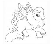 Coloriage bebe poney facile