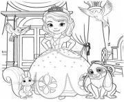 Coloriage princesse sofia