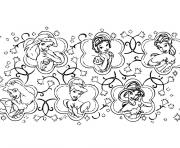 Coloriage princesses disney