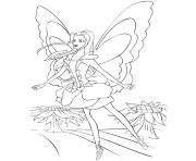 Coloriage barbie fairytopia