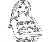 Coloriage tv barbie