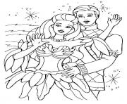 Coloriage barbie coeur de princesse