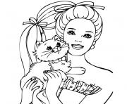 Coloriage barbie mousquetaire