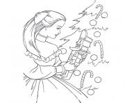 Coloriage barbie magie de noel