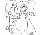 Coloriage barbie et ken