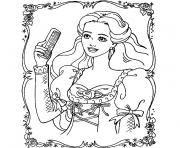 Coloriage barbie et les 12 princesses