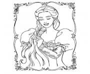 Coloriage barbie raiponce