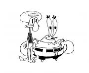 Coloriage eugene krabs bob l eponge