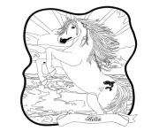 Coloriage chevaux bella sara