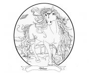 Coloriage cheval bella sara