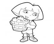 Coloriage tv dora