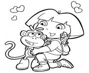 Coloriage dora l exploratrice