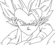 Coloriage dragon ball z gogeta