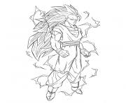 Coloriage dragon ball z super saiyan