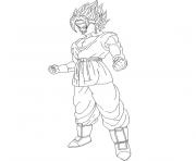 Coloriage dragon ball z vegeto