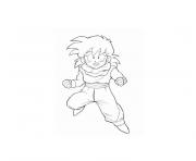 Coloriage dragon ball z gohan