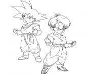 Coloriage dragon ball z gt