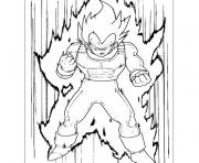 Coloriage dragon ball z vegeta