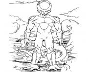 Coloriage dragon ball z freezer