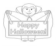 Coloriage joyeux halloween