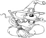 Coloriage halloween diddl