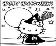 Coloriage halloween hello kitty