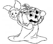 Coloriage halloween winnie