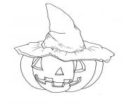 Coloriage citrouille d halloween