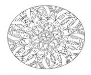 Coloriage mandala difficile