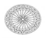 Coloriage mandala lettre