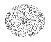 Coloriage mandala difficile 26