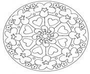 Coloriage mandala fete des meres