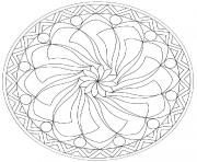 Coloriage mandala difficile 13