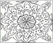 Coloriage mandala difficile 16