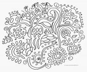 Coloriage mandala difficile 23