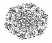 Coloriage mandala complexe