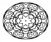 Coloriage mandala difficile 29