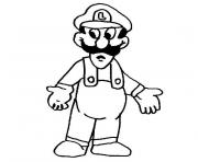 Coloriage mario luigi