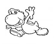 Coloriage mario yoshi