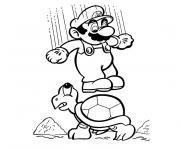 Coloriage tv mario