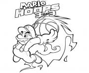 Coloriage mario hoops