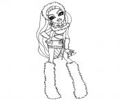 Coloriage monster high abbey bominable