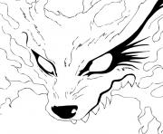 Coloriage naruto demon renard