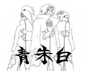 Coloriage naruto shippuden akatsuki