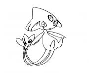 Coloriage pokemon crefadet