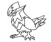 Coloriage pokemon etouraptor