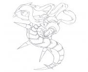 Coloriage pokemon giratina