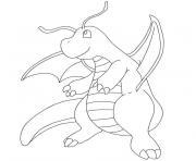 Coloriage pokemon dracolosse